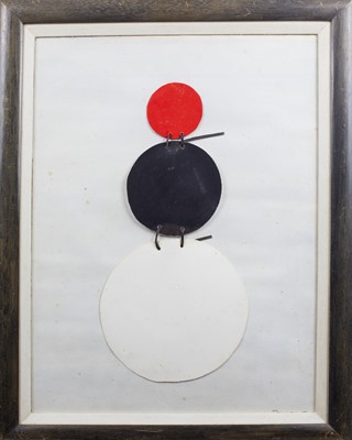 Lot 48 - Sir Terry FROST (1915-2003) Laced Black Red...