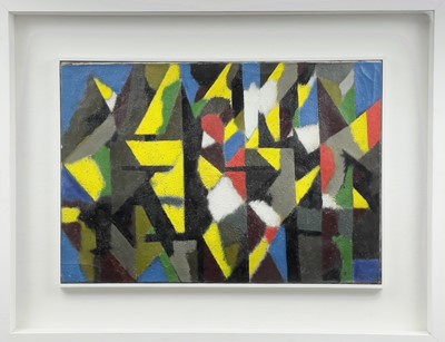 Lot 94 - William GEAR (1915-1997) Yellow Landscape Oil...