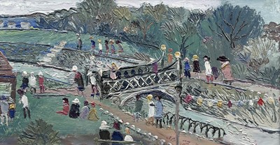 Lot 62 - Fred YATES (1922-2008) Bridge in Cornwall,...