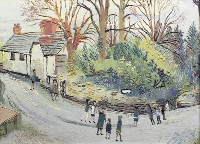Lot 148 - Fred YATES (1922-2008) Figures on a Country...