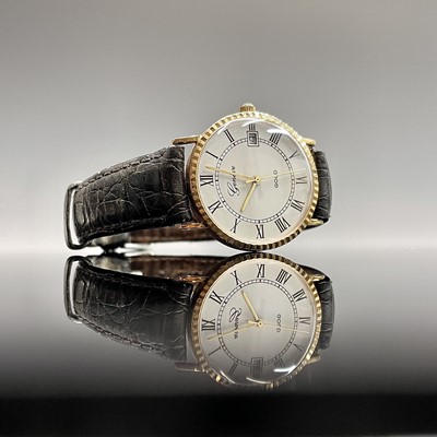 Lot 11 - A 9ct gold Geneve watch by Gianni Sabatini