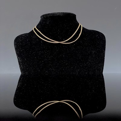 Lot 191 - A 17ct (0.705) rope necklace 8.3gm 67cm with...
