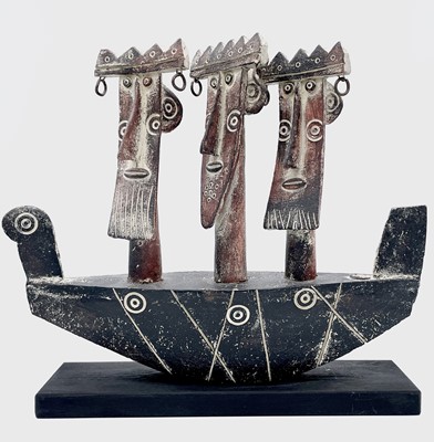 Lot 40 - John MALTBY (1936-2020) Royal Barge Stoneware...