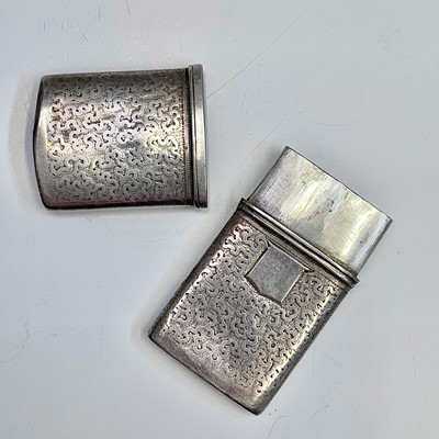 Lot 72 - A wriggle-work two-section lancet case by...