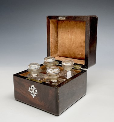 Lot 177 - A Victorian rosewood and mother of pearl...