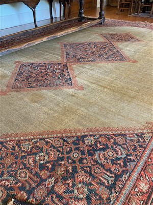 Lot 268 - A Fereghan carpet, West Persia, the camel...