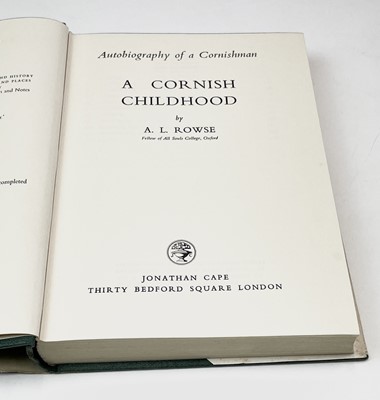 Lot 19 - A. L. ROWSE. 'The Cornish in America,' first...