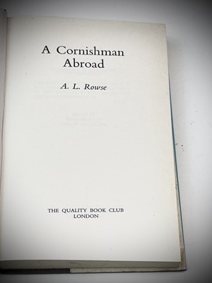 Lot 19 - A. L. ROWSE. 'The Cornish in America,' first...