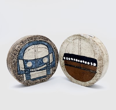 Lot 240 - Two Troika pottery wheel vases, both with...
