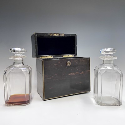 Lot 182 - A 19th century coromandel wood and brass bound...