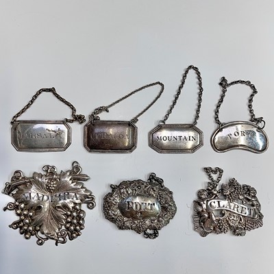 Lot 119 - A Dublin pierced and embossed Claret label...