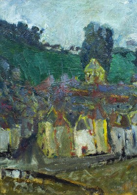 Lot 14 - Adrian RYAN (1920-1998) Mousehole Oil on...