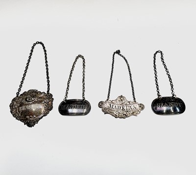 Lot 121 - Two plain silver early 19th-century wine...