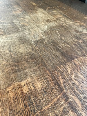 Lot 3206 - A Victorian Gothic revival oak ebony and...