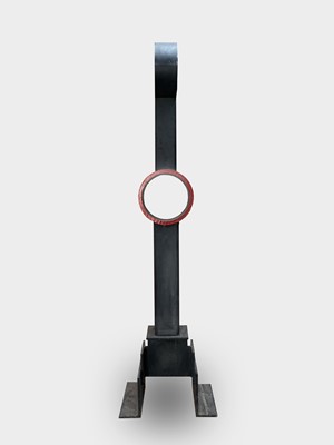Lot 216 - Peter WARD (1932-2003) Huer Steel and red...