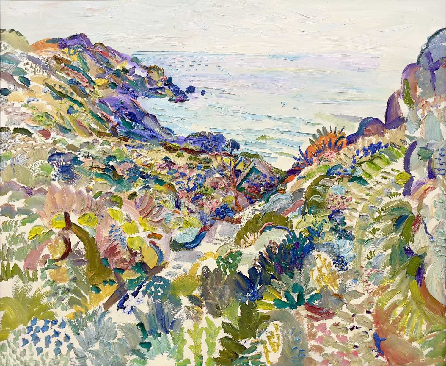 Lot 30 - Fred YATES (1922-2008) Cornish Coast, circa...