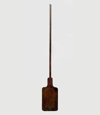 Lot 253 - An ash long handled bread peel, 19th century,...