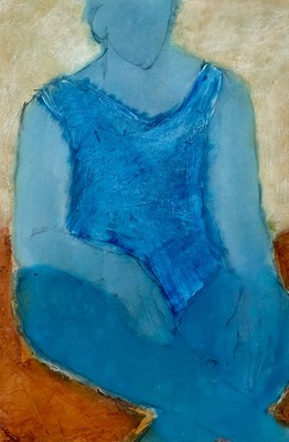 Lot 182 - John EMANUEL (1930) Seated Figure Mixed media...