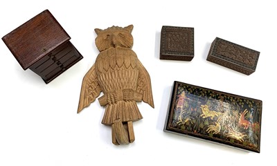 Lot 329 - A Continental carved coat hook, fashioned as...