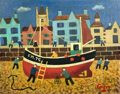 Lot 57 - William COOPER (1923 - 2011) Beached Brittany...