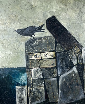 Lot 164 - Jack PENDER (1918-1998) Raven Rock Oil on...