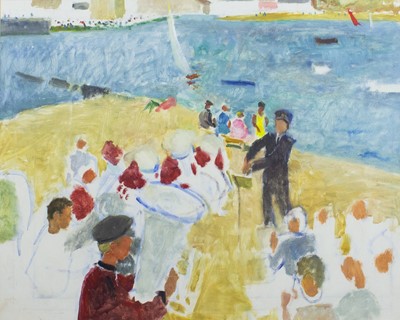 Lot 193 - Alethea GARSTIN (1894-1978) The Brass Band Oil...