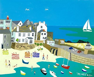Lot 209 - Richard Sidney LODEY (1950) St Ives Acrylic on...