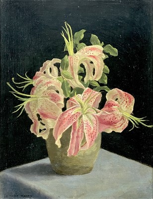 Lot 166 - Gerald Trice MARTIN (1893-1961) Lilies Oil on...
