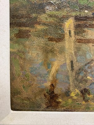 Lot 191 - Frederick HALL (1860-1948) Horses Drinking Oil...