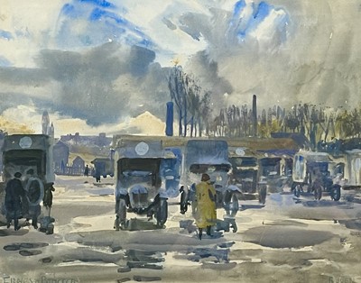 Lot 207 - Ernest PROCTER (1886-1935) Ambulances, Rouen...