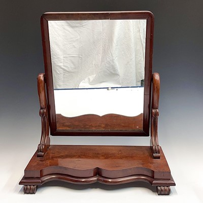 Lot 3213 - A Victorian mahogany swing dressing table...