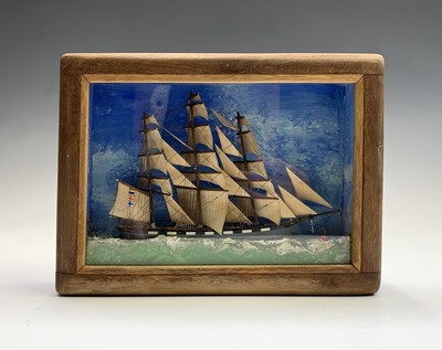 Lot 34 - Mark Penrose, a 20th century ship diorama of...