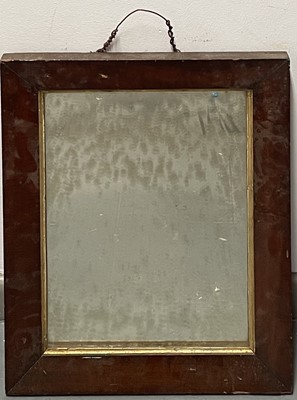 Lot 3230 - A Victorian mahogany framed wall mirror, of...