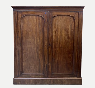 Lot 3235 - A Victorian mahogany press cupboard, of small...
