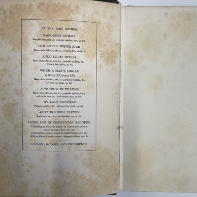 Lot 46 - J. M. BARRIE. 'Peter and Wendy,' illustrated...