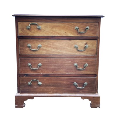 Lot 3237 - A George III style mahogany small chest of...