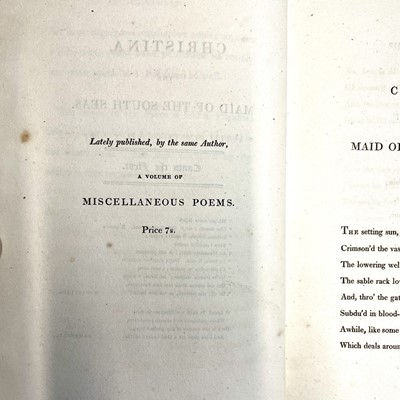 Lot 52 - MARY RUSSELL MITFORD. 'Christina, The Maid of...