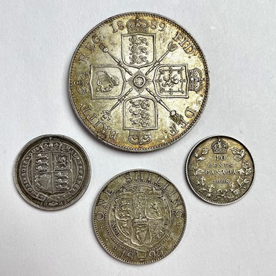 Lot 243 - A Victoria silver 1889 jubilee head crown coin,...