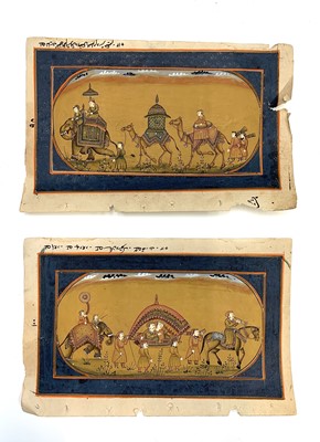 Lot 451 - Two 19th century Indo-Persian gouache...