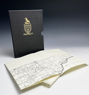 Lot 206 - MAPS. 'Map of Cornwall 1699 by Joel Gascoyne,'...