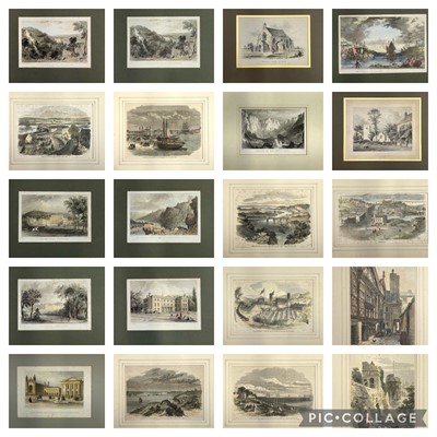 Lot 225 - ENGRAVINGS. Over fifty 19th century engravings,...