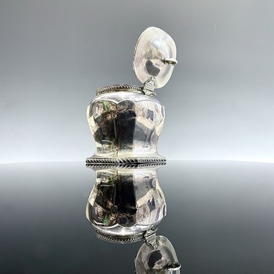 Lot 12 - An Edwardian silver tea caddy of bombe form by...