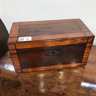 Lot 53 - An early 19th century mahogany and satinwood...