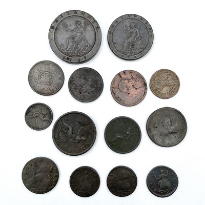 Lot 20 - Great Britain Copper Coinage (x14). A mixed...