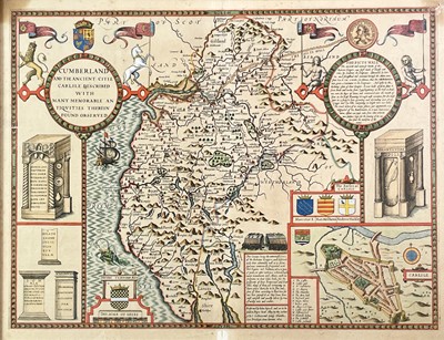 Lot 245 - JOHN SPEED. 'Cumberland and The Ancient Citie...
