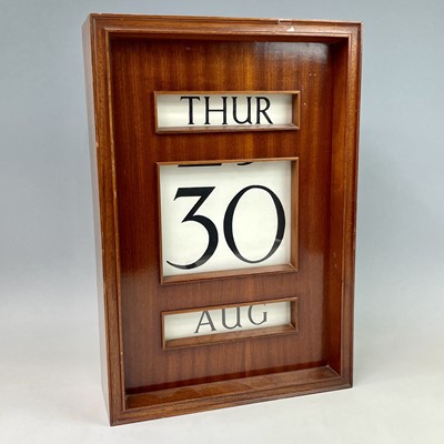 Lot 206 - A circa 1960s perpetual wall calendar, height...