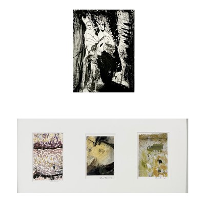 Lot 87 - Ray BARRY (1931) Three small works and an...
