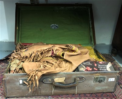 Lot 65 - A Native American Indian jacket and other...