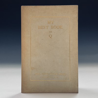 Lot 279 - ARTHUR QUILLER COUCH. 'My Best Book,' signed...