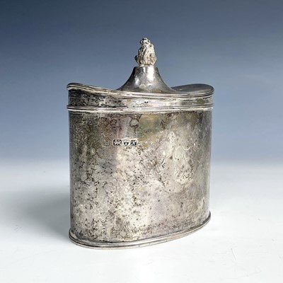 Lot 52 - A George V silver George III style oval...